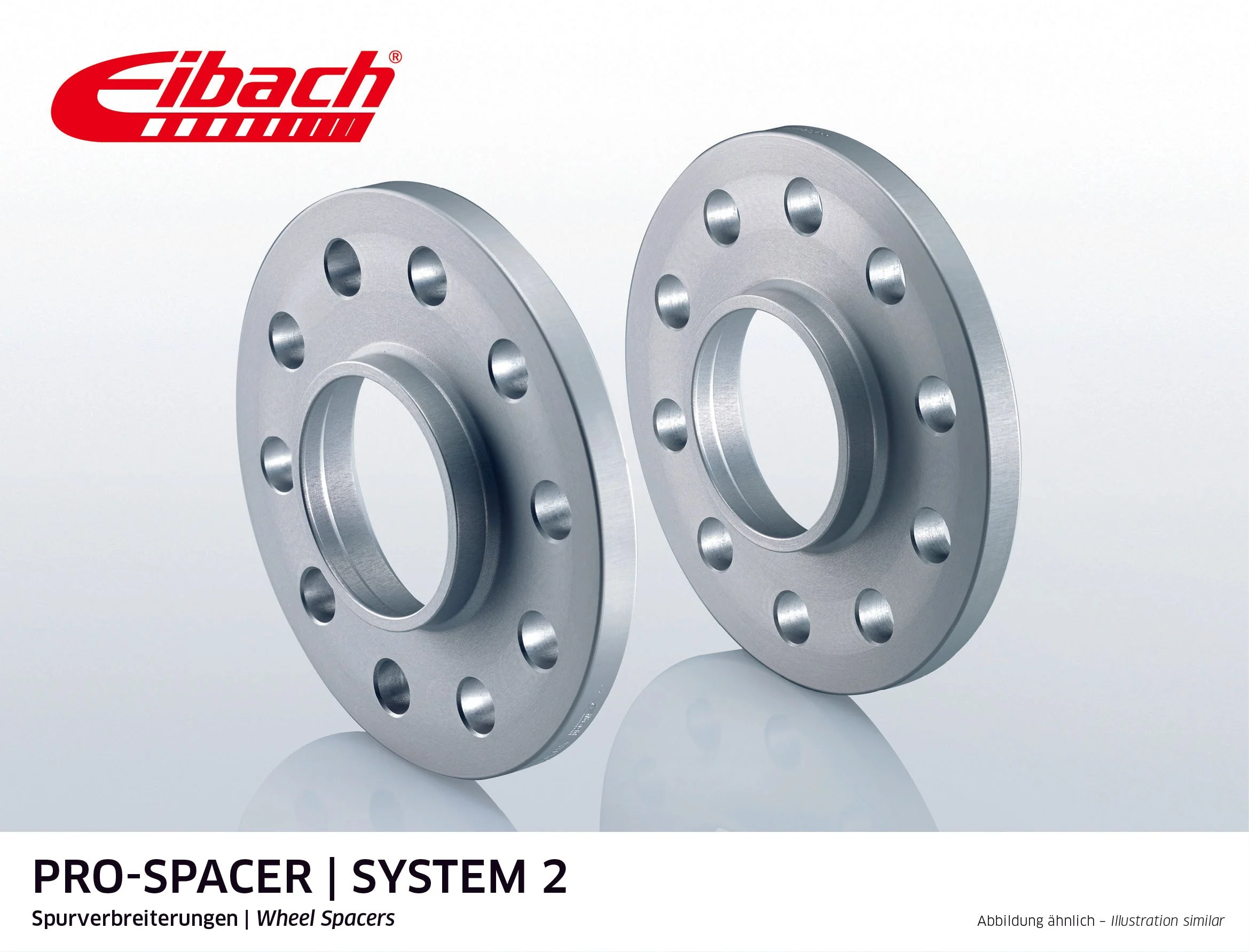 Eibach Pro-Spacer Kit (Pair Of Spacers) 20mm Per Spacer (System 2) S90-2-20-002 (Silver)
