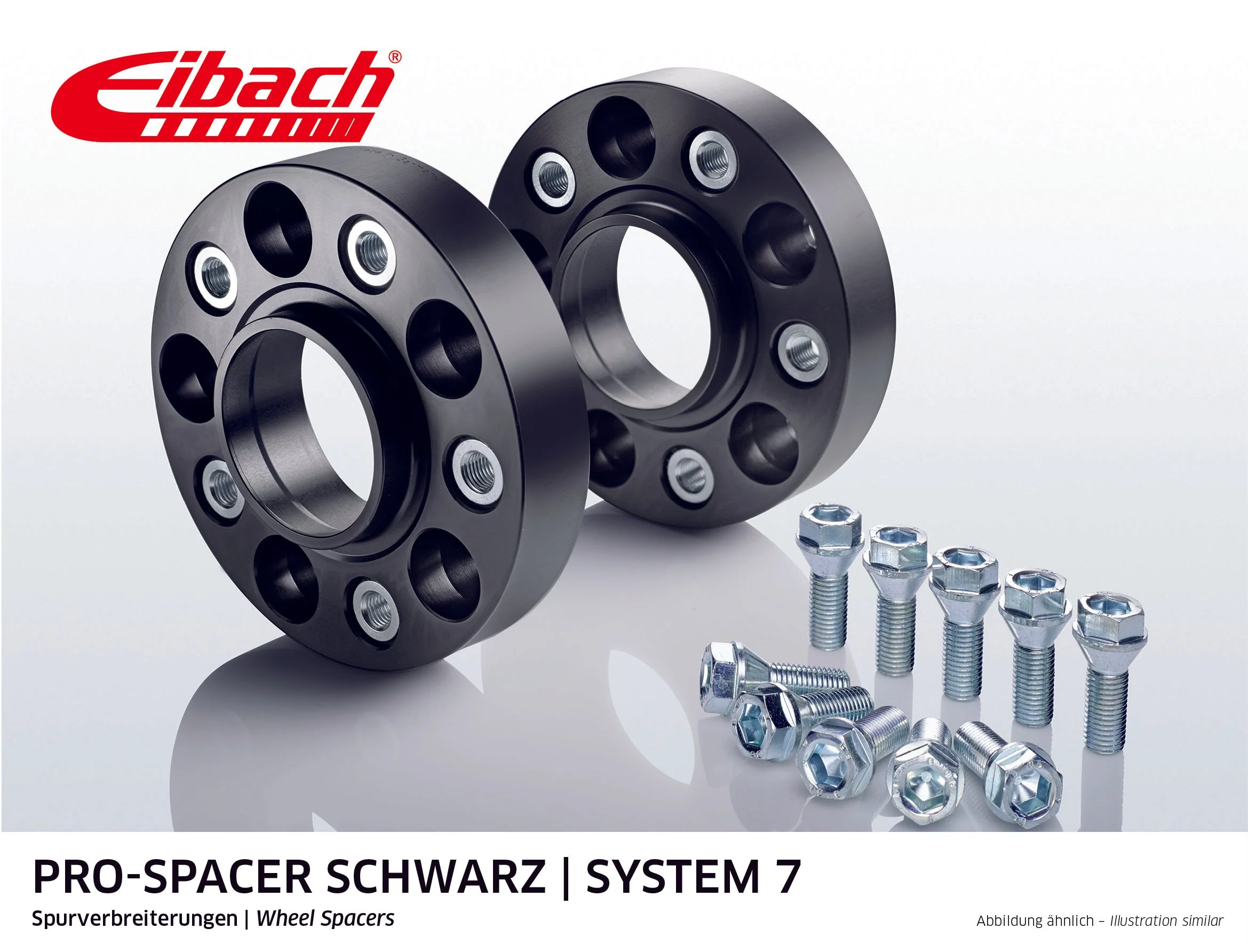 Eibach Pro-Spacer Kit (Pair Of Spacers) 20mm Per Spacer (System 7) S90-7-20-011-B (Black)