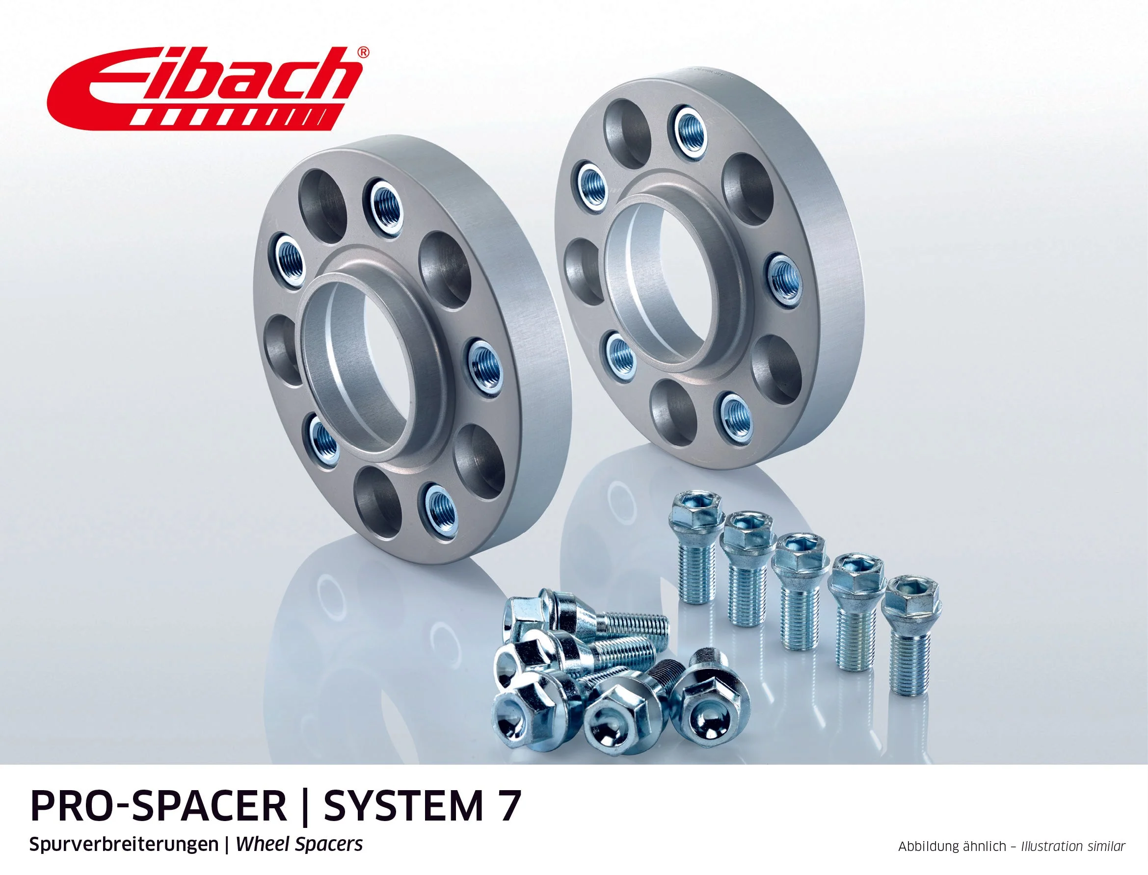 Eibach Pro-Spacer Kit (Pair Of Spacers) 30mm Per Spacer (System 7) S90-7-30-058 (Silver)