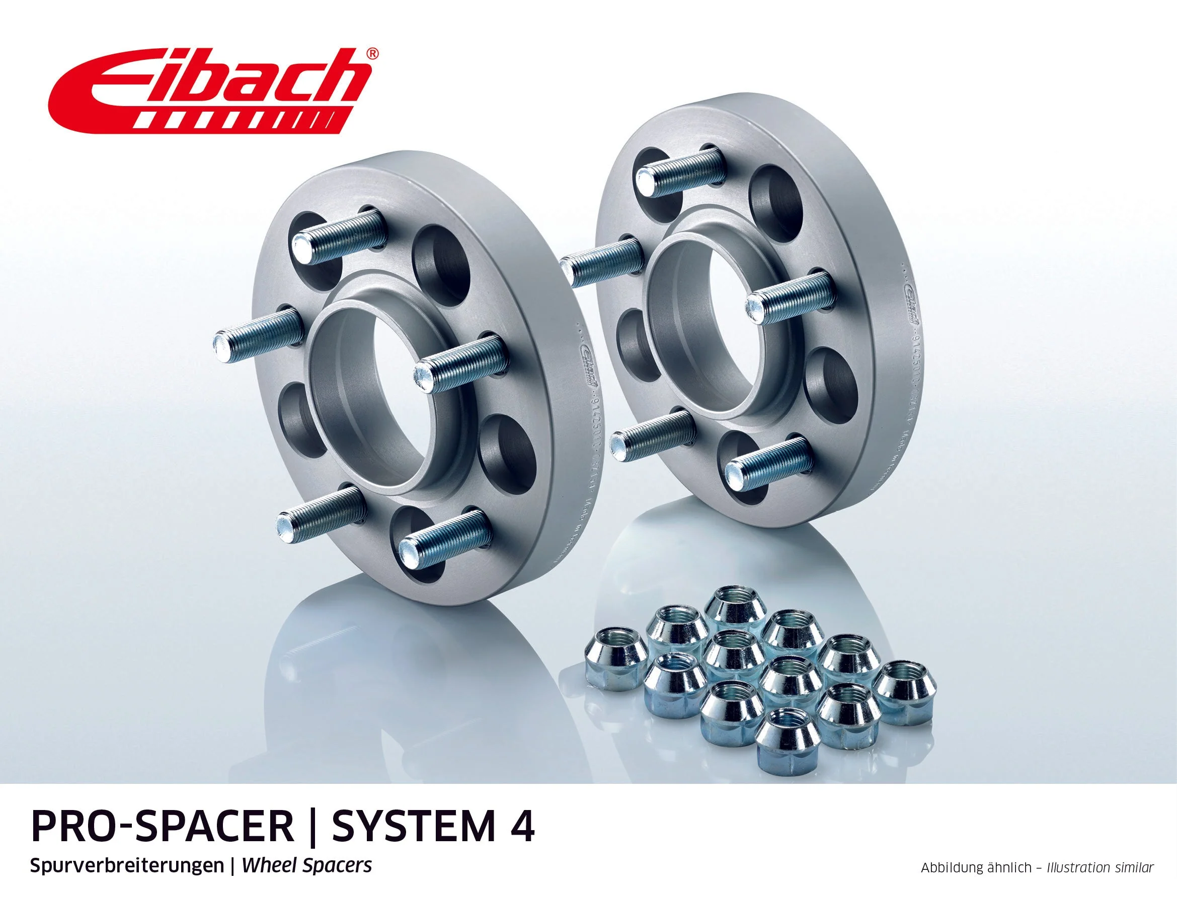 Eibach Pro-Spacer Kit (Pair Of Spacers) 40mm Per Spacer (System 4) S90-4-40-007-B (Black)