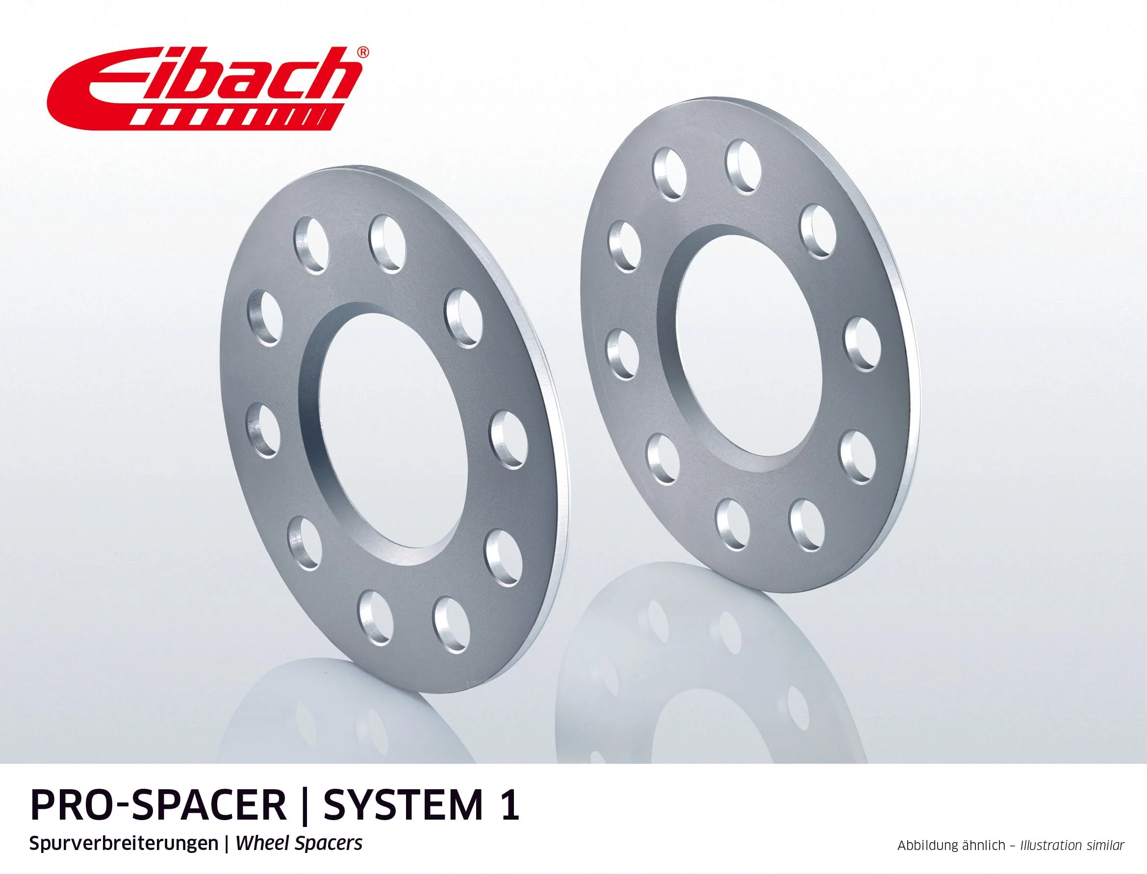 Eibach Pro-Spacer Kit (Pair Of Spacers) 5mm Per Spacer (System 1) S90-1-05-007 (Silver)