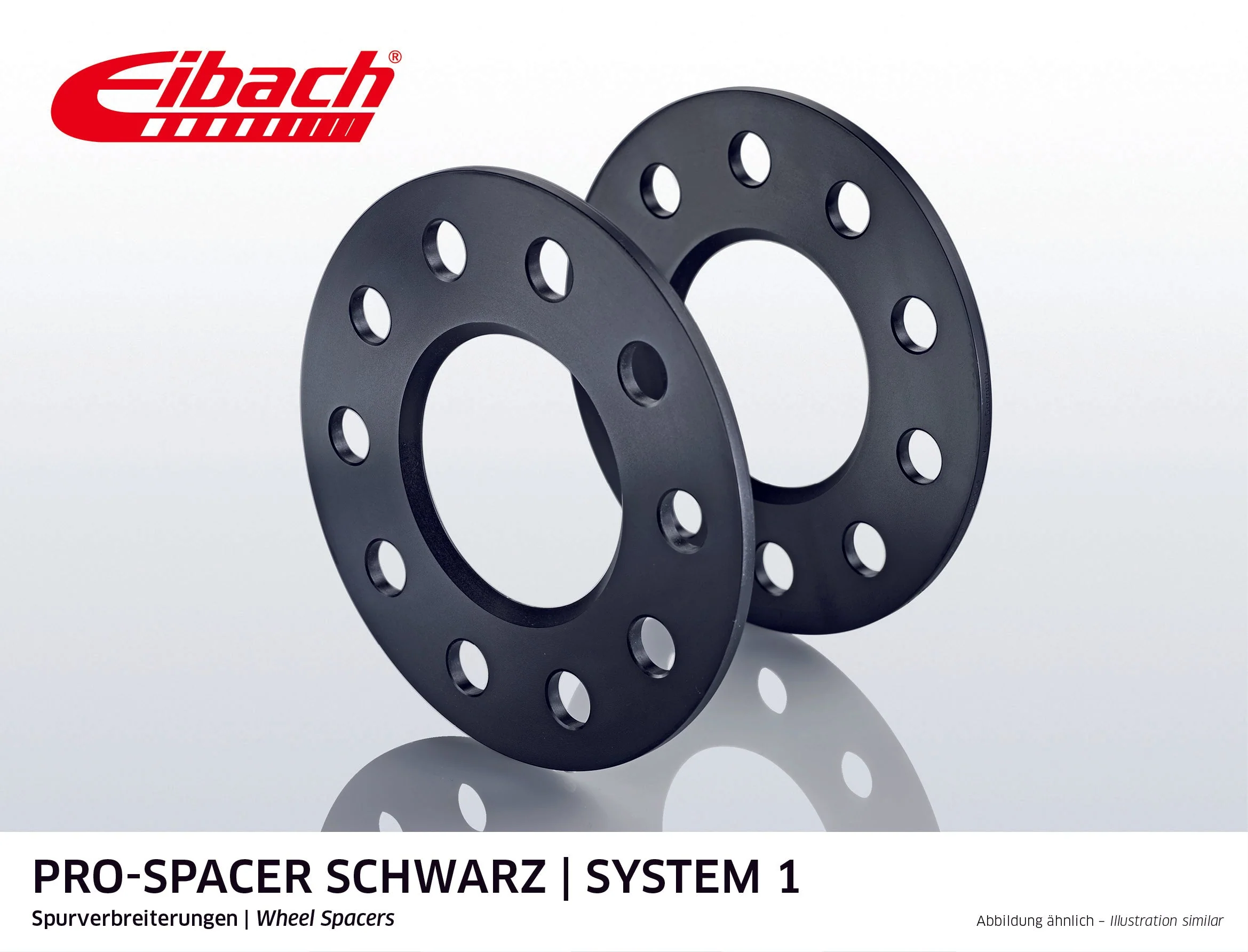 Eibach Pro-Spacer Kit (Pair Of Spacers) 5mm Per Spacer (System 1) S90-1-05-010-B (Black)
