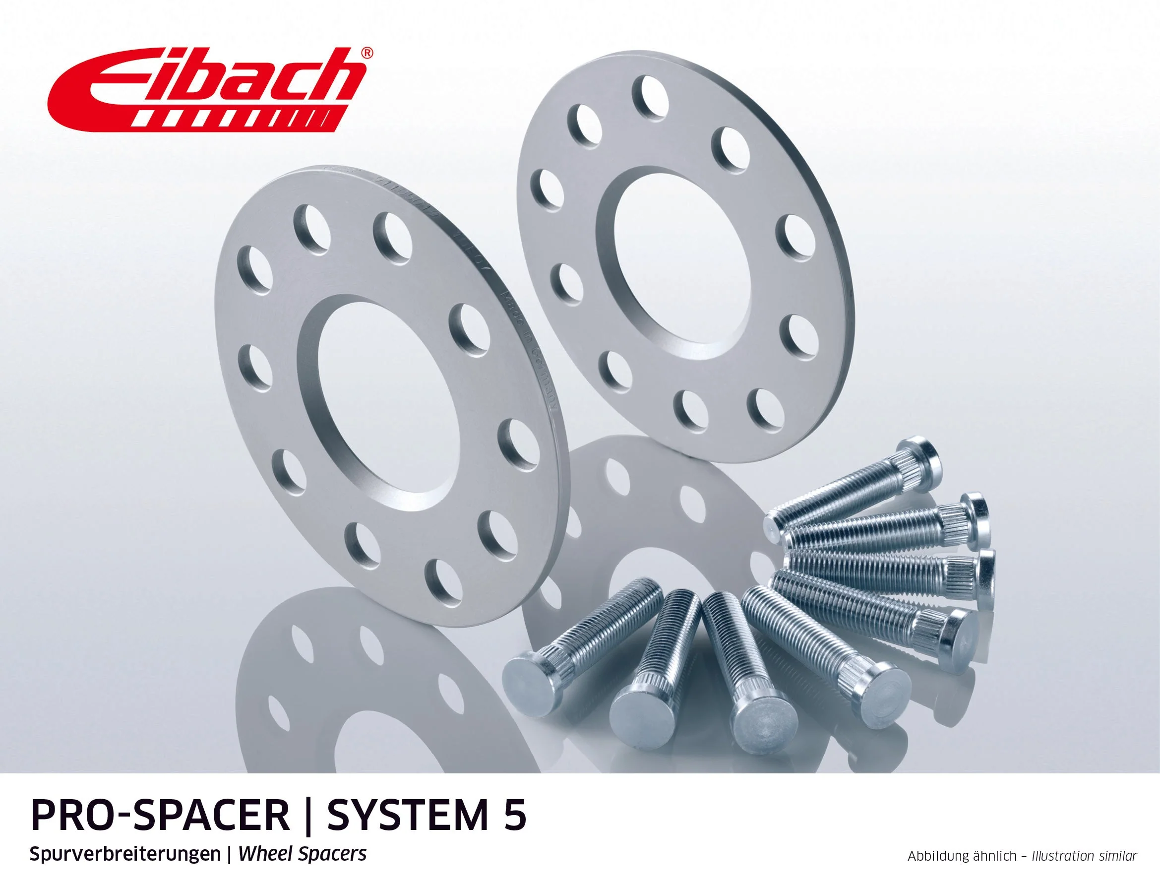 Eibach Pro-Spacer Kit (Pair Of Spacers) 5mm Per Spacer (System 5) S90-5-05-030 (Silver)