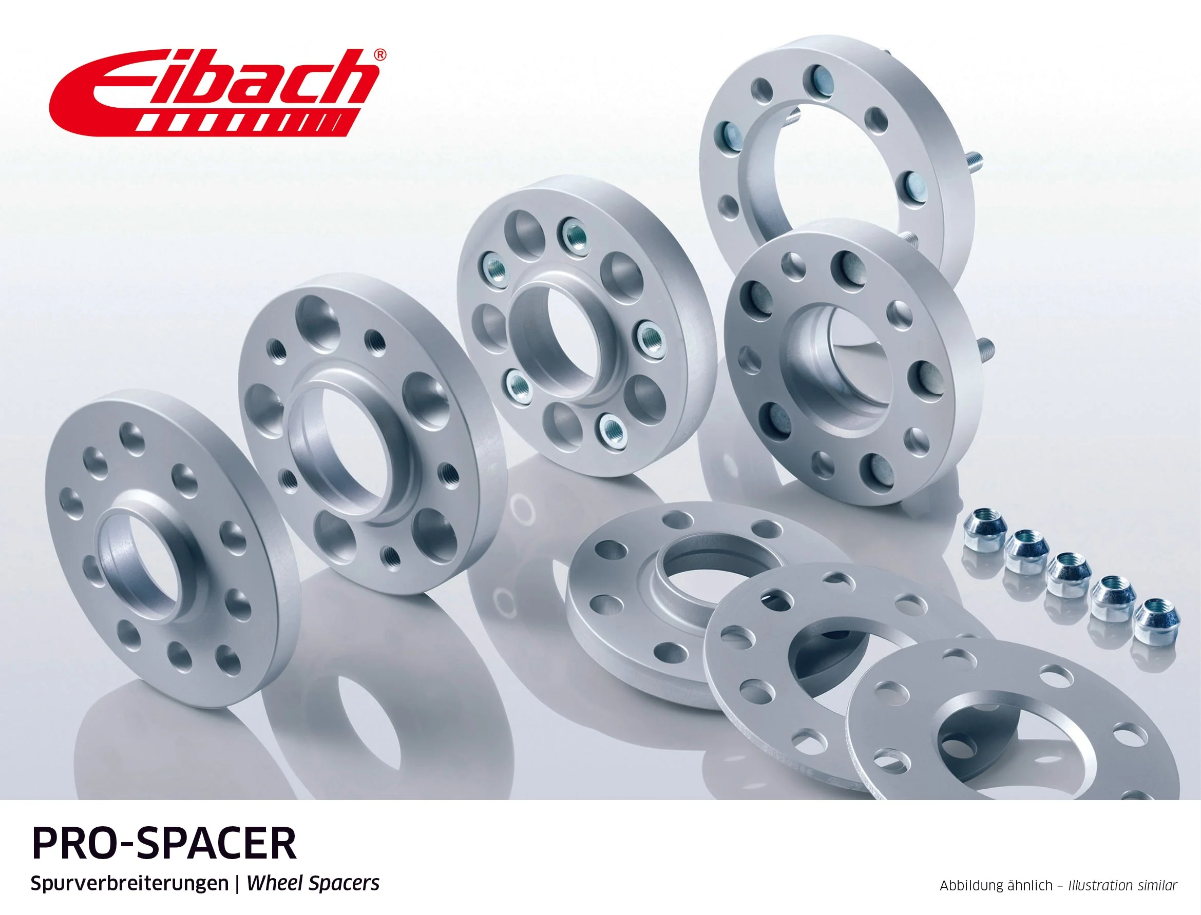 Eibach Pro-Spacer Kit (Pair Of Spacers) 9mm Per Spacer (System 6N) S90-6-09-006-N-B (Black)
